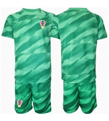 Croatia Goalkeeper Replica Away Stadium Kit for Kids Euro 2024 Short Sleeve (+ pants)